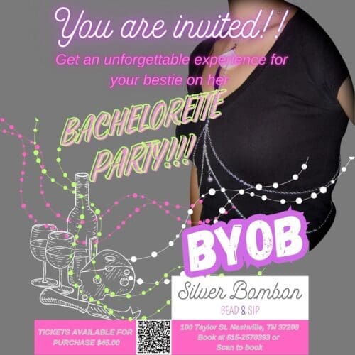 Flyer Bead & Sip Cuadrado